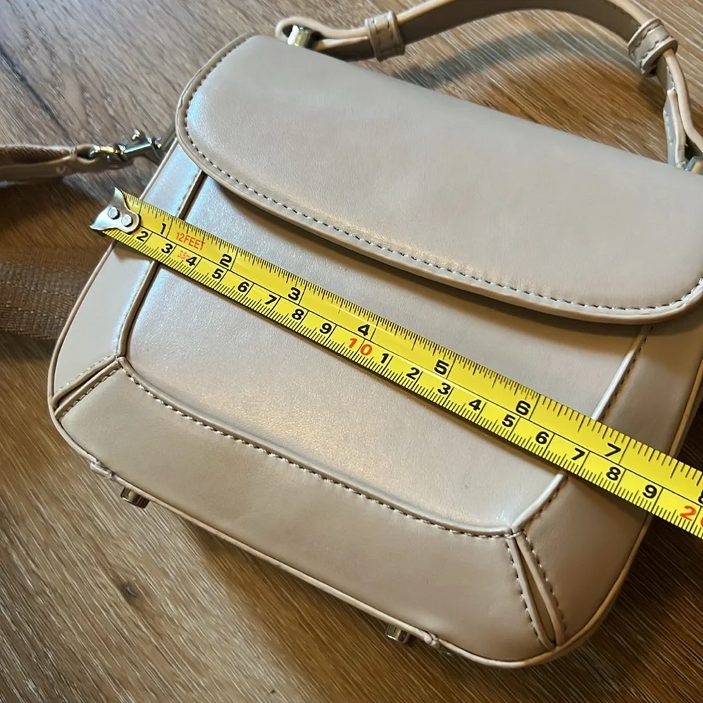 Zara cross body small tan purse